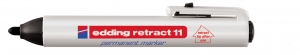 Permanent marker E-11 Retract 1,5-3mm Edding crna