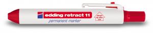 Permanent marker E-11 Retract 1,5-3mm crvena