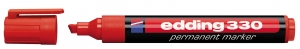 Marker permanent 330 1-5mm, kosi vrh Edding crvena