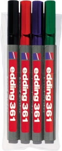 Marker za belu tablu 361 1mm set 1/4 Edding sortirano