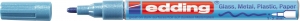 Paint marker E-751 1-2mm, metallic Edding plava