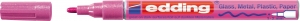 Paint marker E-751 1-2mm, metallic Edding roze