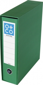 Registrator A4 normal O+CO sa Mikroval kutijom "Smart filing" O+CO zelena