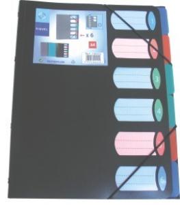 PVC Organiser sa 6 pregrada i gumicom sortirano
