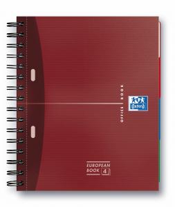 Sveska Oxford Office Essentials Europeanbook A4+ linije, 4 Subject 