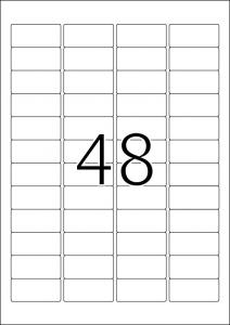 Etikete "Power",  45,7x21,2 A4 1/25