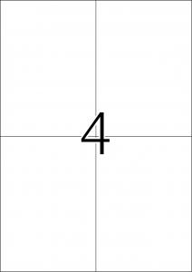 Etikete SIGNAL vodootporne,  105x148 A4 1/25 žuta 