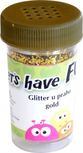 Glitter u prahu 1/1 Fun Range zlatna