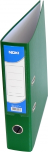 Registrator PVC normal 70mm, sa ojačanjem, A4 Noki zelena