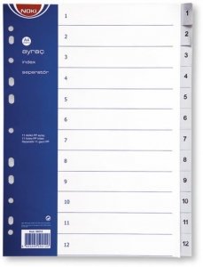 PP pregradni registri, 1-12 Noki 