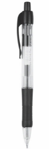 Gel roler GP110202 sa push mehanizmom 0,7 mm, gumeni grip A Plus crna