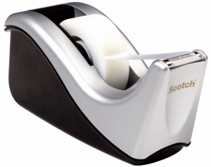Stalak za lepljivu traku Scotch C60ST + 1x Magic tape Scotch srebrno-crno