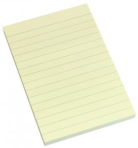 Samolepljivi blokčići 100 x 150 sa linijama žuta