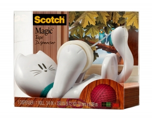 Stalak za lepljivu traku Scotch &quot;Kitty&quot;+ 1x Magic tape 