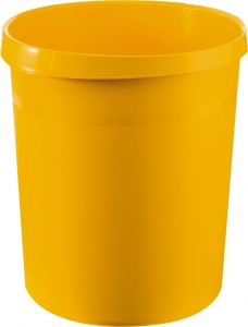 Korpa za otpatke 18l, okrugla plastična Han žuta