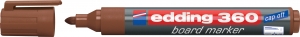 Marker za belu tablu 360 1,5-3mm, zaobljeni Edding braon