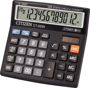 Stoni kalkulator CITIZEN CT-555N, 12 cifara Citizen