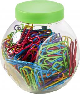 Spajalice u boji 26 mm u teglici 1/200 zaobljene 