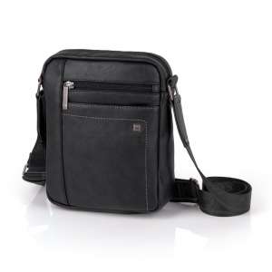 Torbica na rame muška 19x24x6 cm Borneo Gabol crna