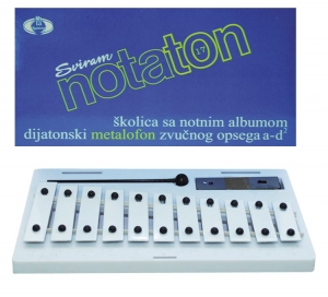 Metalofon jednoredni 17 nota 