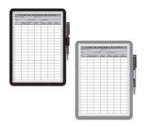 Samolepljivi otvoreni ram za papir A4, magnetno zatvaranje, Tarifold - Djois srebrna