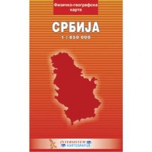 Fizičko-geografska karta Srbije 