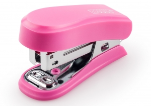 Heftalica "MINI", 12 listova, 24/6 Novus roze