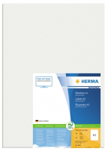 Etikete 297x420 A3/1 1/100 bela Herma