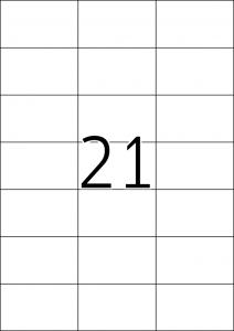 Etikete TOPSTICK 70X42,3 A4/21 1/100
