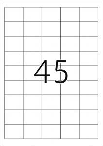 Etikete TOPSTICK 38,1X29,6 A4/45 1/100 