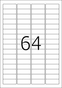 Etikete 45X16,9 za viseće fascikle A4/64 1/25 remo 