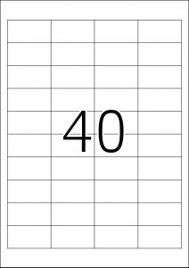 Etikete 48,5X25,4 A4/40 1/25 bela