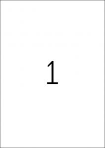 Etikete 210x297 A4/1 1/25 providna
