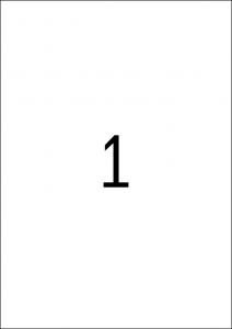 Etikete 210X297 A4/1 1/100 crvena