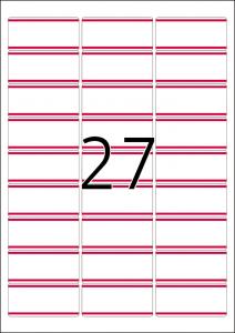 ID etikete 63X29, crveni okvir A4/27 1/25