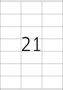 Etikete 70X41 A4/21 1/100 bela