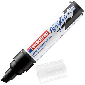 Akrilni marker E-5000 broad 5-10mm kosi vrh crna