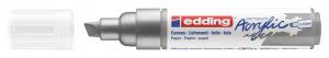 Akrilni marker E-5000 broad 5-10mm kosi vrh srebrna