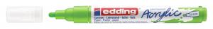Akrilni marker E-5100 medium 2-3mm obli vrh limun zelena