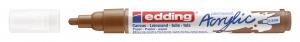 Akrilni marker E-5100 medium 2-3mm obli vrh braon