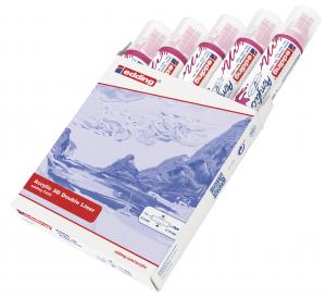 Akrilni marker E-5400 double-liner sa dva vrha magenta