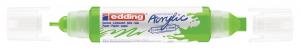 Akrilni marker E-5400 double-liner sa dva vrha limun zelena