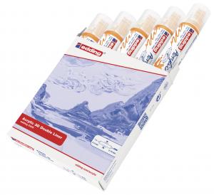 Akrilni marker E-5400 double-liner sa dva vrha jarko žuta