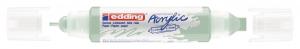 Akrilni marker E-5400 double-liner sa dva vrha mramorno zelena
