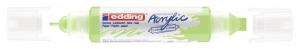 Akrilni marker E-5400 double-liner sa dva vrha pastelno zelena
