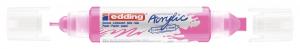 Akrilni marker E-5400 double-liner sa dva vrha neon roze
