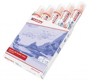Akrilni marker E-5400 double-liner sa dva vrha neon narandžasta