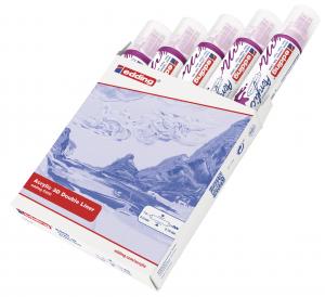 Akrilni marker E-5400 double-liner sa dva vrha borovnica