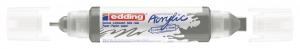 Akrilni marker E-5400 double-liner sa dva vrha antracit