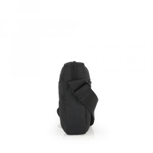 Torbica na rame muška 15x18x5 cm Kendo ECO crna